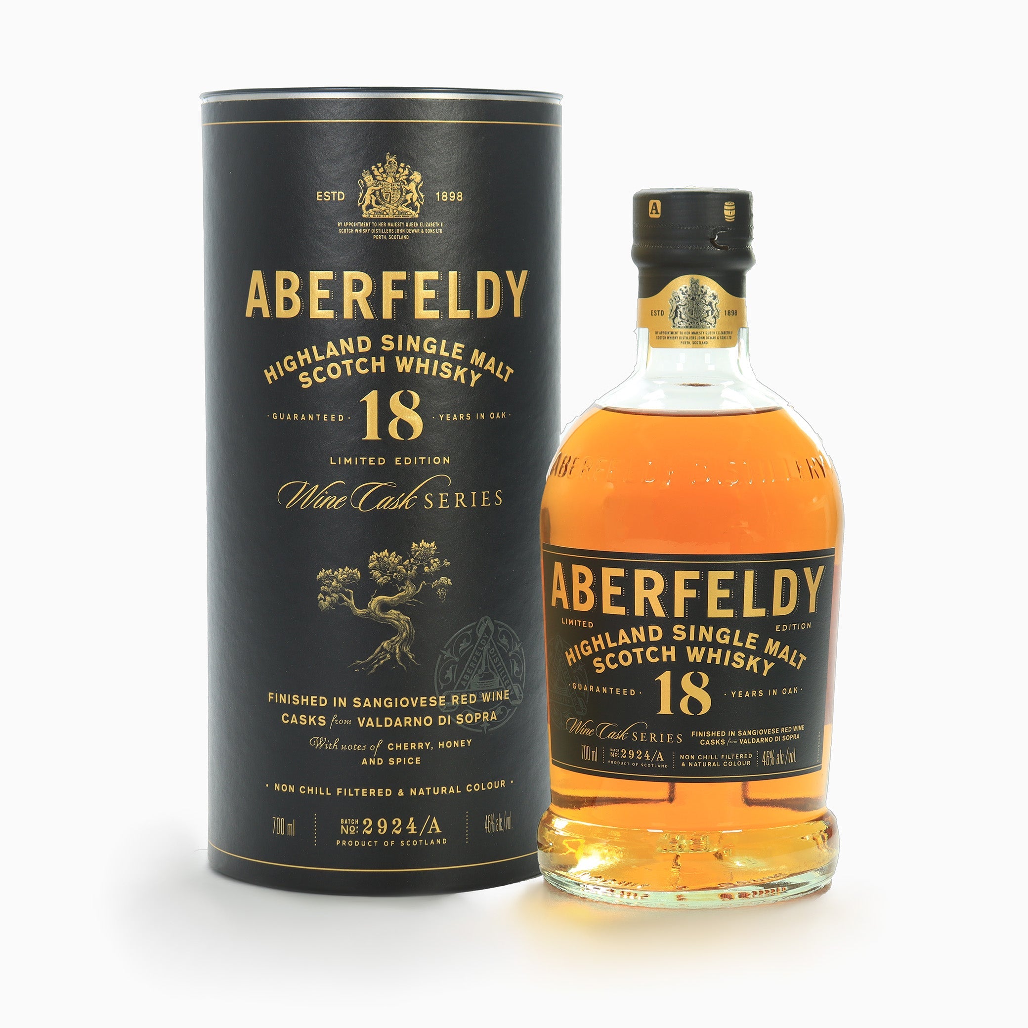 Aberfeldy - 18 Year Old (Sangiovese Italian Red Wine) Wine Cask Series