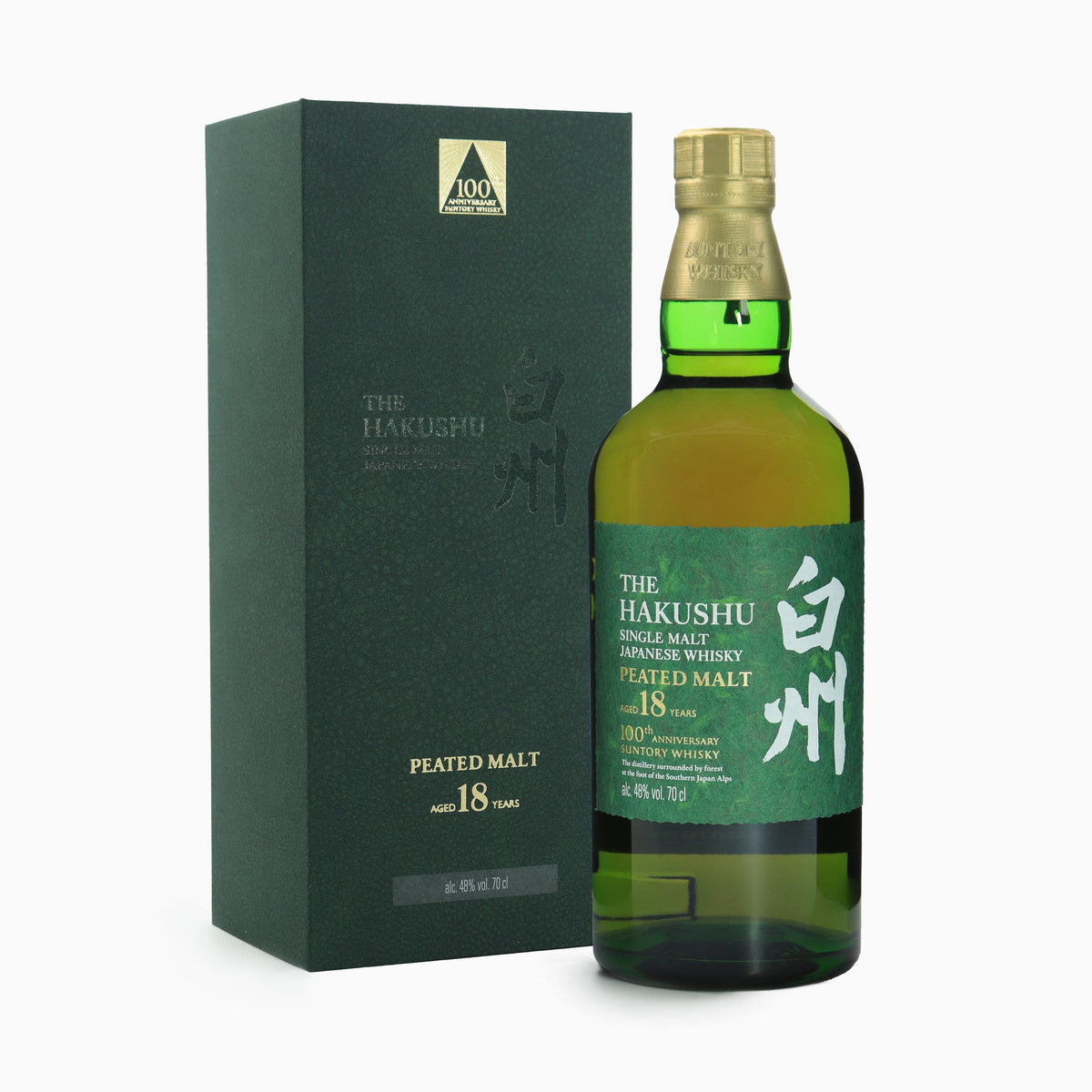 ウイスキー Hakushu 18 Year Old Empty bottle 12pack Hakushu - 18 Year Old (100th Anniversary Edition)